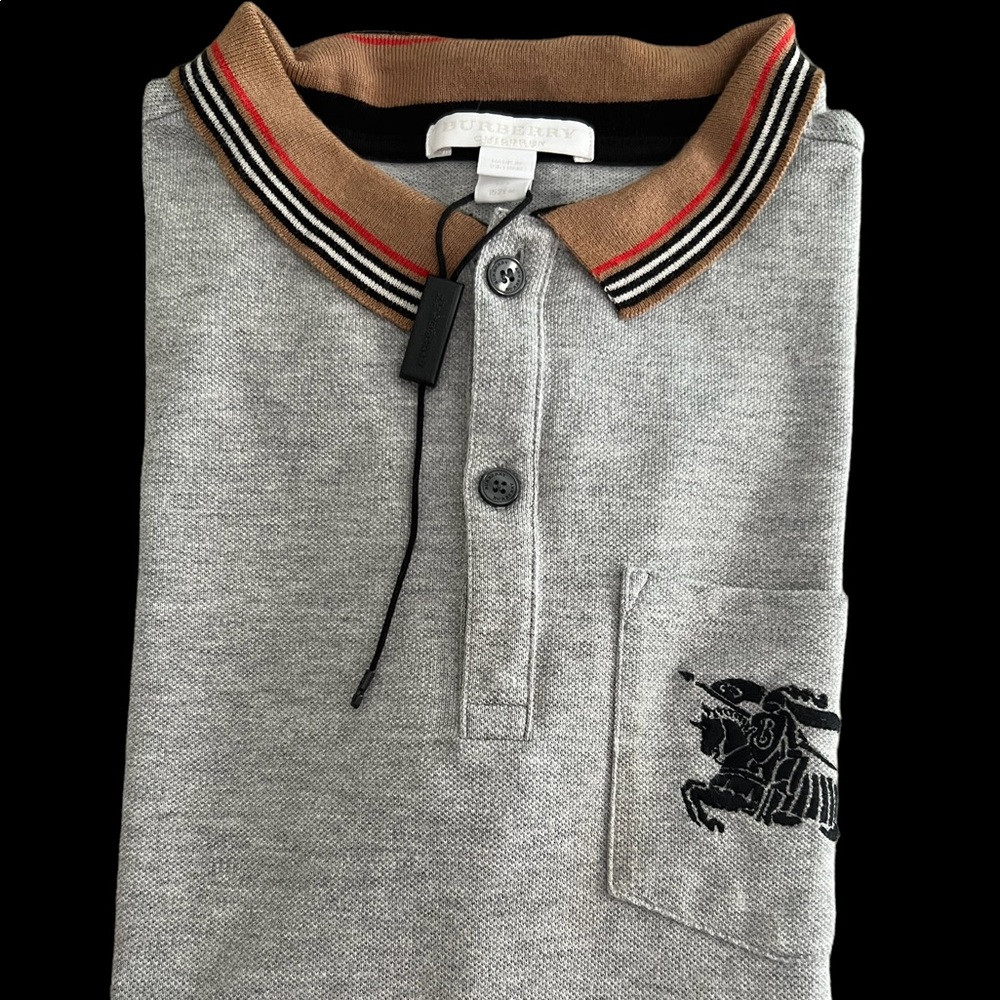 Authentic Burberry boys polo shirt